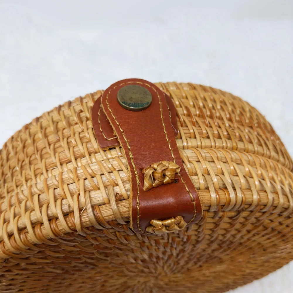 - - Rattan Wicker Leather Vietnam Crossbody